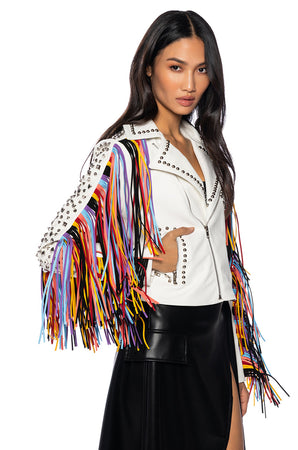 FREE RIDER FRINGE MOTO JACKET – AKIRA