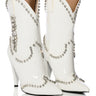 Front View Azalea Wang Freida Embellished Bootie In White