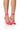 Front View Azalea Wang Fremont Pvc Sandal In Pink