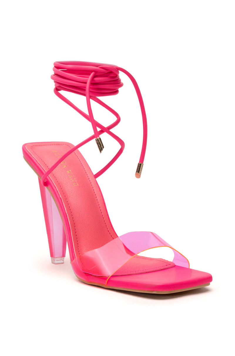 Detail View Azalea Wang Fremont Pvc Sandal In Pink