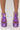 Back View Azalea Wang Funky Beats Chunky Sandal In Purple Multi