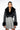 Detail View Azalea Wang Fur Trim Giselle Crop Jacket In Black