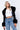 Front View Azalea Wang Fur Trim Giselle Crop Jacket in Black