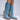 Front View Azalea Wang Gaines Denim Western Bootie