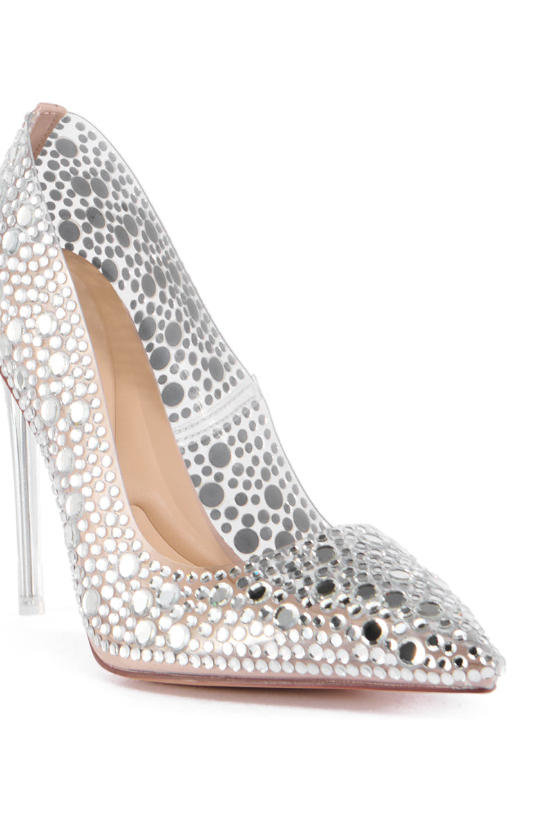 Extra View Azalea Wang Garnet Silver Pump
