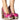 Front View Azalea Wang Gemma Satin Embellished Pump In Pink