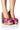 Front View Azalea Wang Gemma Satin Embellished Pump In Pink