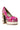 Back View Azalea Wang Gemma Satin Embellished Pump In Pink