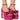 Front View Azalea Wang Generous Chunky Strap Sandal In Pink