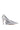 Side View Azalea Wang Geovanni Silver Foil Look Pump