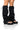 Side View Azalea Wang Get The Look 2 In 1 Flip Flop Leg Warmer Sandal In Black