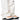 Front View Azalea Wang Get The Look 2 In 1 Flip Flop Leg Warmer Sandal In White