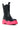 Back View Azalea Wang Ghosted Flatform Chelsea Boot In Fuchsia