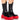 Front View Azalea Wang Ghosted Flatform Chelsea Boot In Red