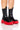 Front View Azalea Wang Ghosted Flatform Chelsea Boot In Red