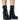 Front View Azalea Wang Glasgow Bootie In Black