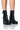 Front View Azalea Wang Glasgow Bootie In Black