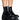 Front View Azalea Wang Glossy Party Flatform Chelsea Bootie In Black Patent