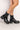 Side View Azalea Wang Glossy Party Flatform Chelsea Bootie In Black Patent