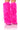 Front View Azalea Wang Go Girl Knee High Pink Feather Boot