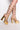 Side View Azalea Wang Gold Digger Chunky Sandal In Gold