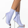 Front View Azalea Wang Got Me In The Mood Stiletto Bootie In Periwinkle