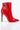 Back View Azalea Wang Gotta Have It Classic Heel Bootie in Red Patent