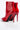 Full View Azalea Wang Gotta Have It Classic Heel Bootie in Red Patent