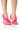 Front View Azalea Wang Grapefruit Tulle Stiletto Sandal In Pink