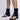 Front View Azalea Wang Grayson Chunky Heel Thong Sandal In Black