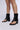 Front View Azalea Wang Grayson Chunky Heel Thong Sandal In Black