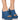 Front View Azalea Wang Groovy Chunky Slip On Sandal In Denim