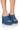 Front View Azalea Wang Groovy Chunky Slip On Sandal In Denim