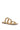 Back View Azalea Wang Gyllian Gold Embellished Flat Sandal