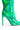 Full View Azalea Wang Halo Holographic Stiletto Bootie In Green