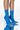 Front View Azalea Wang Happy Hour Wedge Bootie In Blue