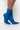 Side View Azalea Wang Happy Hour Wedge Bootie In Blue