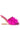 Side View Azalea Wang Hartford Sandal With Feathers In Fuchsia