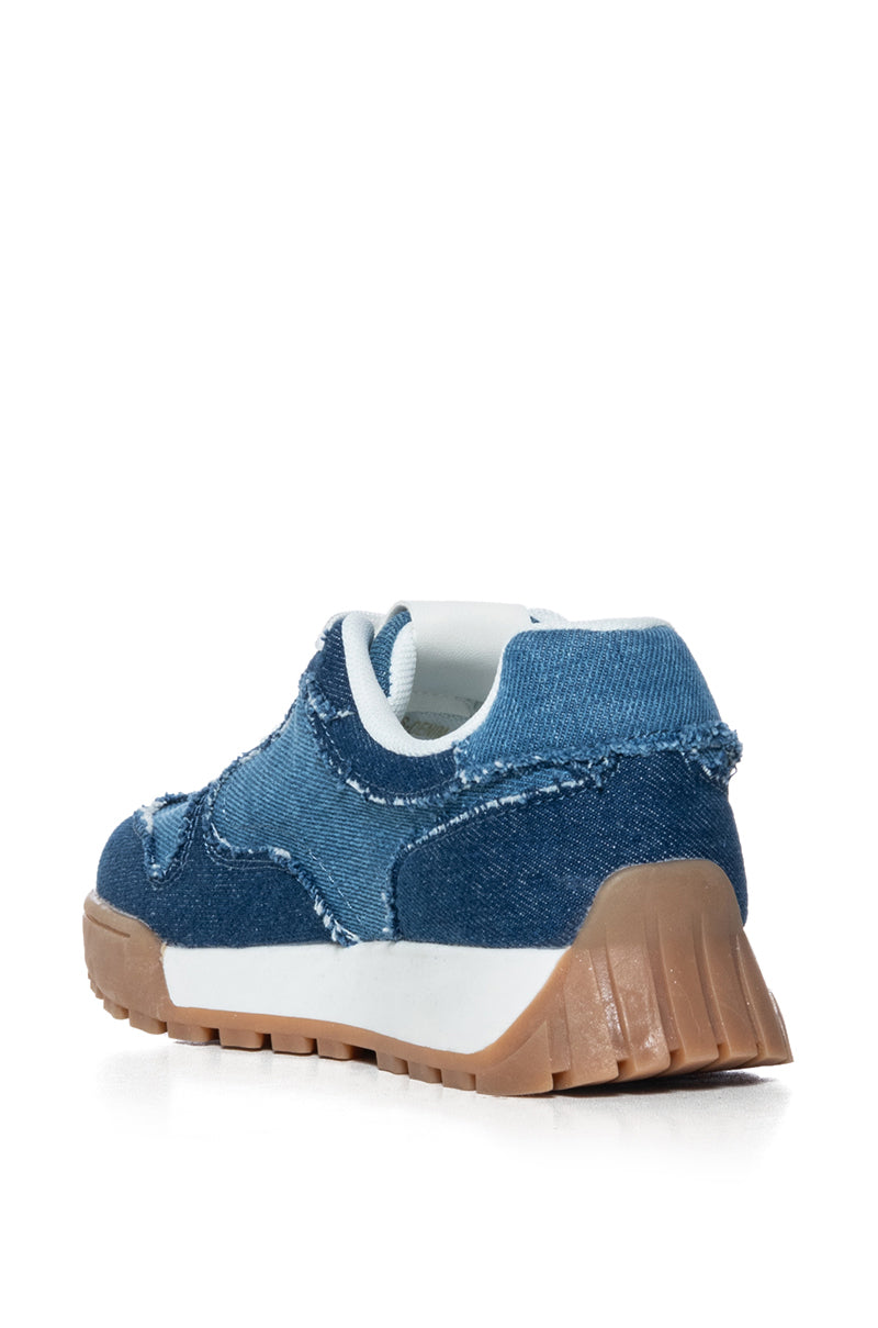 Detail View Azalea Wang Haynes Denim Sneaker