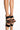 Front View Azalea Wang Head In The Clouds Wedge Sandal In Black