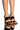 Front View Azalea Wang Head In The Clouds Wedge Sandal In Black