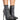 Front View Azalea Wang Headstrong Rhinestone Spike Stiletto Bootie In Black