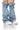 Front View Azalea Wang Heartbreaker Denim Drape Boot