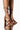 Front View Azalea Wang Hearts Racing Chunky Sandal In Brown