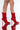 Front View Azalea Wang Heating Up Stiletto Bootie In Red