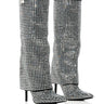 Front View Azalea Wang Hemlock Silver Round Diamond Boot