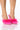 Front View Azalea Wang Hey Cutie Feather Pump In Pink