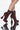 Front View Azalea Wang Highs And Lows Chunky Bootie In Brown