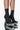 Front View Azalea Wang Hit Restart Chunky Bootie In Black