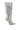 Side View Azalea Wang Honey Embellished Pvc Boot In Silver